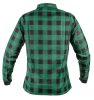 NEO TOOLS Flanel munkaing, zöld-fekete, 100% pamut, L