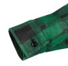 NEO TOOLS Flanel munkaing, zöld-fekete, 100% pamut, XL