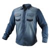 NEO TOOLS Farmer munkaing, DENIM, 100% pamut, XXXL