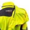 NEO TOOLS Láthatósági Softshell Munkavédelmi kabát, kapucnival, sárga, L