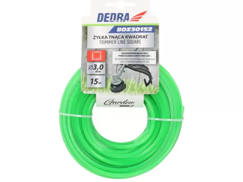 Fűkasza damil 3mm 15m négyzet