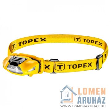 FEJLÁMPA TOPEX 94W390 100 LUMEN, FEHÉR-PIROS, 1xAA