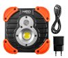 NEO TOOLS Akkus reflektor, talpas, tölthető, 750 + 250lum COB LED, powerbank funkció, 10W