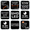 NEO TOOLS Akkus műhely-vizsgálólámpa motortérbe, tölthető, SMD LED, 1000lum, 10W