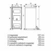 Totya S43-B vegyestüzelésű lemezkazán, burkolattal, huzatszabályzóval, hőmérővel 43 kW-os