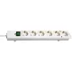 BRENNENSTUHL COMFORT-LINE 6-os elosztó - 2m, H05VV-F, 3G1,5