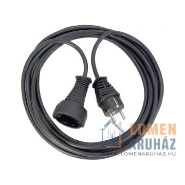 Hosszabbító kábel 10 m fekete 3G1,5