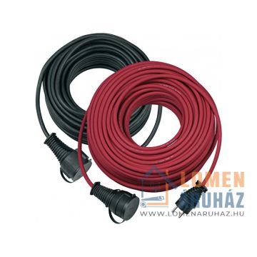 Hosszabbító kábel 25 m piros 3G1,5 gumi kábel IP 44