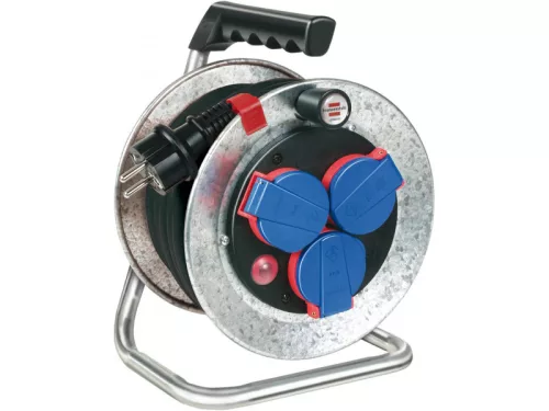 BRENNENSTUHL fém kábeldob - 25m, 3G1,5, gumi kábel, kültéri, IP44