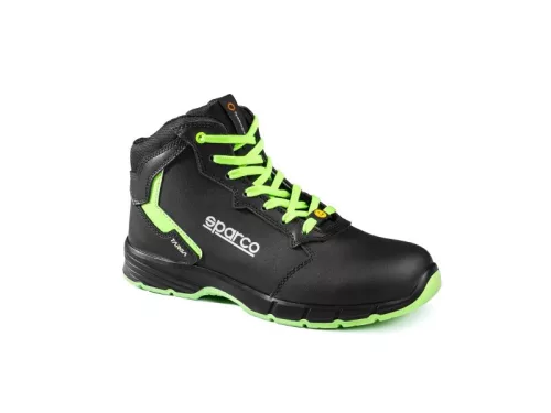 Sparco Targa-H Willy ESD S3S SR FO Munkavédelmi bakancs fekete/zöld 41