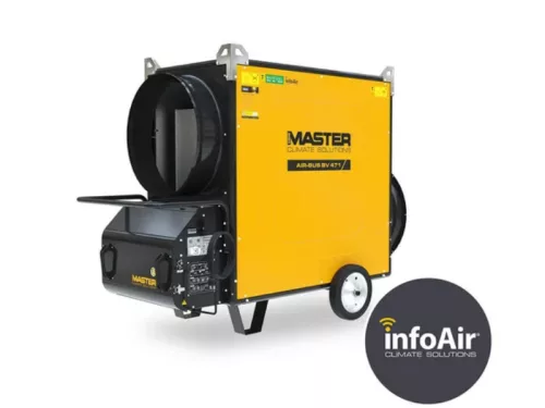 MASTER BV471SE hőlégfúvó - gázolajos 136 kW, 4 kivezetéses, InfoAir