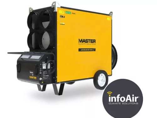 MASTER BV691SE hőlégfúvó - gázolajos 225kW, 4 kivezetéses, InfoAir