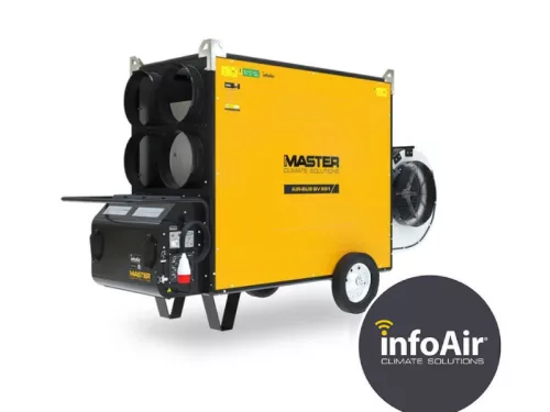 MASTER BV691TRE hőlégfúvó - gázolajos 225kW, 4 kivezetéses, 400V, radiális, InfoAir