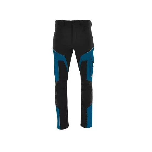 Sara Comfort Winter bélelt softshell deréknadrág fekete - petrol kék M