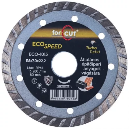 Flexmann For Cut gyémánttárcsa ECO 115x2,6x7x22,2 univerzális