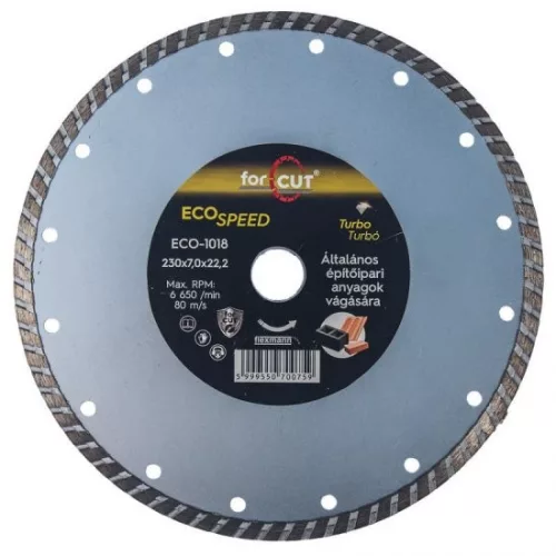 Flexmann for cut gyémánttárcsa 230x3.2x7x22.2mm turbo UNIVERZÁLIS