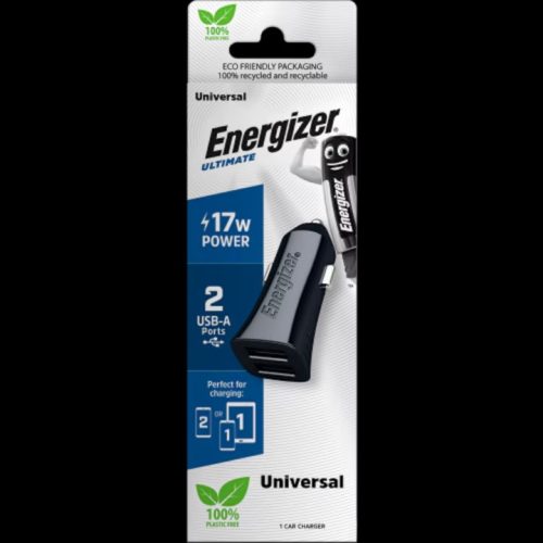 Energizer Autós töltő 17w 2x usb