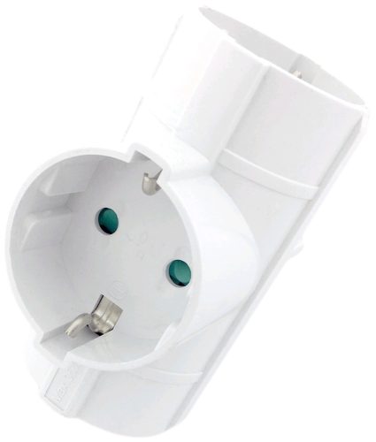 Entac hálózati adapter T elosztó (3 földelt)