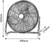 Entac hordozható fém padló ventilátor 70W
