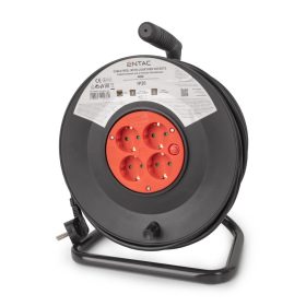 Entac kábeldobos hosszabító 4 foglalat 50m