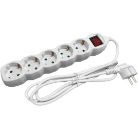 Entac elosztó 5 foglalat kapcsolóval  5m 3G1.5