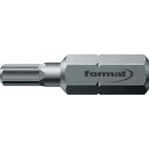 Format bit 1/4'' DIN 3126 C 6,3 SW 2 x25mm