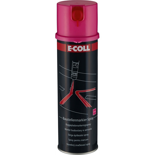 E-Coll BLACK Line jelölő spray rózsaszín 500ml