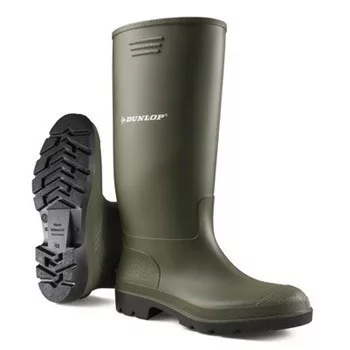 DUNLOP Pricemastor sav- és lúgálló PVC csizma, zöld 41