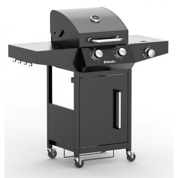 Riwall RGG 21 gázüzemű grillsütő 9kW, 2+1 gázégővel