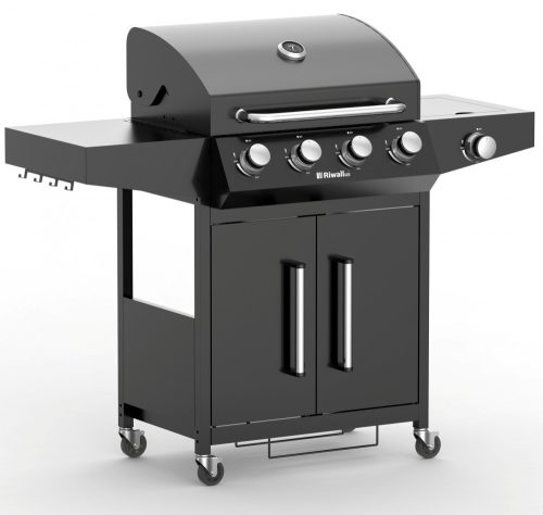 Riwall RGG 41 gázüzemű grillsütő 15 kW, 4+1 gázégővel