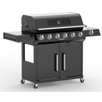   Riwall RGG 61 EXL prémium gázüzemű grillsütő 24 kW, 6+1 gázégővel