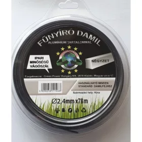   GreenPower MŰANYAG VÁGÓSZÁL ALU 1LB NÉGYSZÖG 2,4MM 78 MÉTER