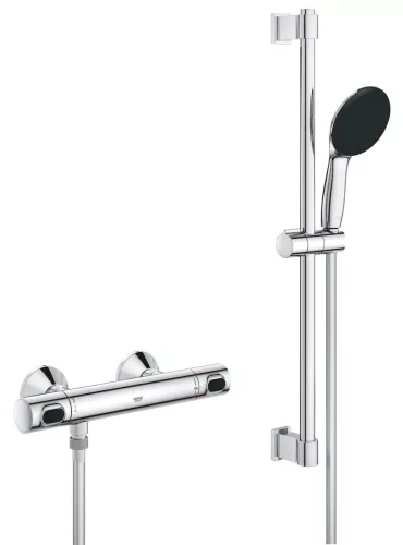 Grohe Precision Flow króm Termosztátos zuhanycsaptelep 1/2'