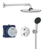Grohe Precision Thermostat króm Rejtett zuhanyrendszer Vitalio Start 250