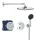 Grohe Precision Thermostat króm Rejtett zuhanyrendszer Vitalio Start 250