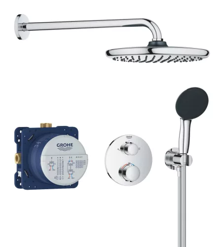 Grohe Precision Thermostat króm Rejtett zuhanyrendszer Vitalio Start 250
