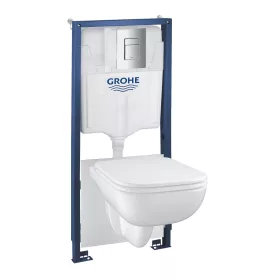   Grohe Solido Alpin fehér 5in1 WC szett, 1,13 méteres telepítési magasság 2cs