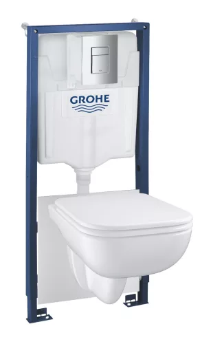 Grohe Solido Alpin fehér 5in1 WC szett, 1,13 méteres telepítési magasság 2cs