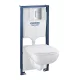 Grohe Solido Alpin fehér 5in1 WC szett, 1,13 méteres telepítési magasság 2cs