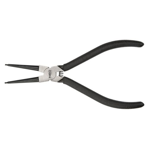 Zégergyűrű fogó 150mm, belső, egyenes, CRMO, 10-25mm, csúcs átmérő 1.5-2mm