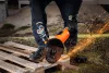 Sarokcsiszoló 3000W, 230mm, 3m-es gumikábel, 3 állású markolat, gyorszáras rögzítőanya
