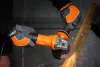 Sarokcsiszoló 1000W, 125mm, fordulatszám szabályzó, 3m gumikábel, 2 állású markolat, gyorszáras rögzítőanya