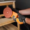 Excentercsiszoló,szénkefementes motor, 350W/150mm, 6 fokozatú ford.szám szabályzás, porszívó csatlakozó