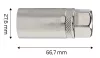 Gyújtógyertyakulcs 1/2", 21mm, mágneses, spline
