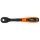 Racsnis kulcs 3/8", 200mm, 72fog, fekete, DIN3122