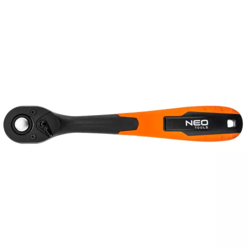 Racsnis kulcs 3/8", 200mm, 72fog, fekete, DIN3122