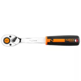 Racsnis kulcs 1/2", 250mm, 90fog, DIN3122