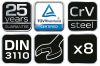 Villáskulcs készlet 8-22mm, DIN3110, 8db