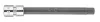 Imbusz dugókulcs 1/4" H6, 87mm, min. rendelés: 3db