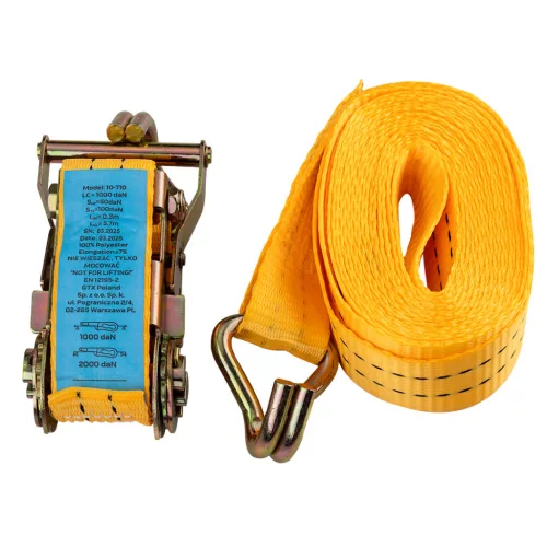 Rakományrögzítő racsnis heveder 6m/38mm, 2000kg